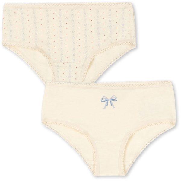 Konges Sløjd Fete De Fleur Seedpearl Basic 2 Pack Girl Underpants Gots Fashion