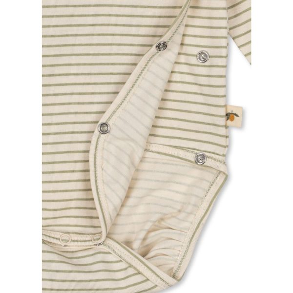 Konges Sløjd Tea Stripe Basic Ls Newborn Body Gots Sale