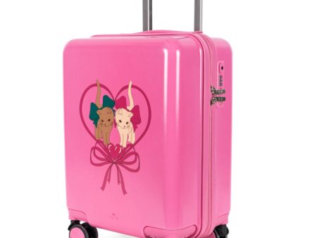 Konges Sløjd Bow Kitty Pink Travel Suitcase Discount