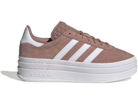 adidas Originals Warm Clay Ftwr White Gold Met. Gazelle Bold J Sneakers Hot on Sale