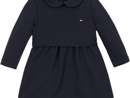 Tommy Hilfiger Dark Night Navy Essential Dress Ls For Sale