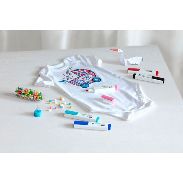 Faber Castell Baby-Party Textile Markers 5-pack Online Sale