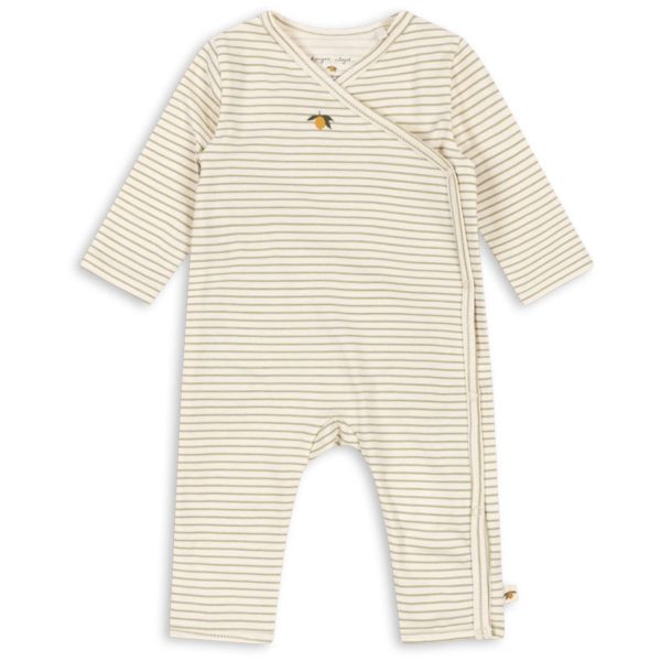 Konges Sløjd Tea Stripe Basic Newborn Onesie Gots Hot on Sale