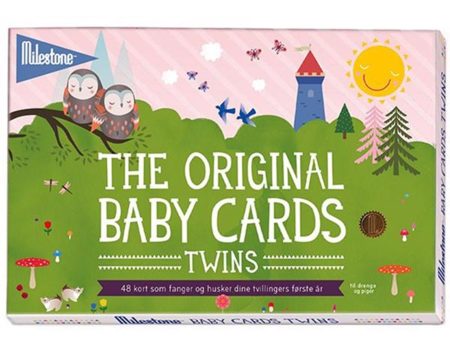 Milestone Baby Cards Twins Fashion