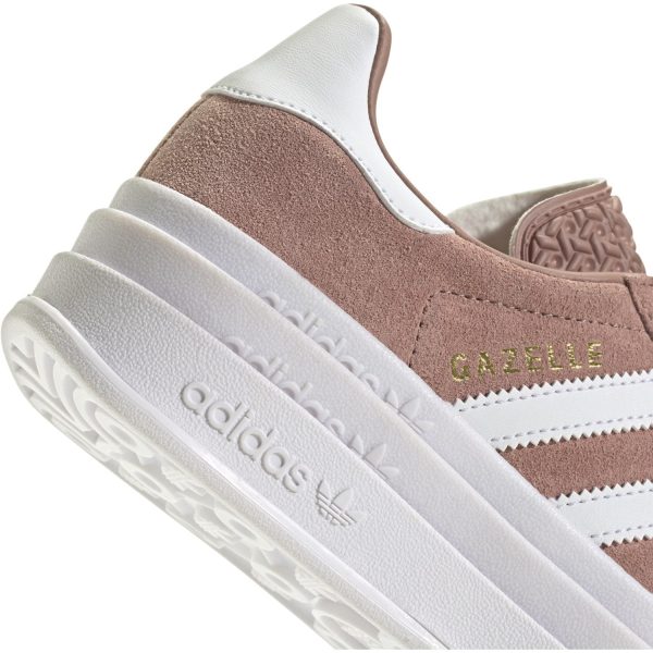 adidas Originals Warm Clay Ftwr White Gold Met. Gazelle Bold J Sneakers Hot on Sale