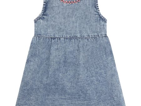 Hust & Claire Washed Denim Katinka Dress For Cheap