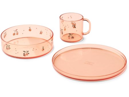 LIEWOOD Peach   Sea Shell Siva Printed Tritan Tableware Set Hot on Sale