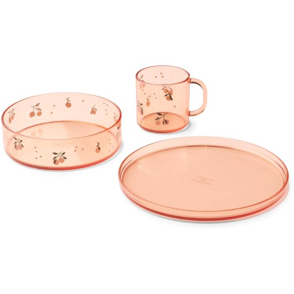 LIEWOOD Peach   Sea Shell Siva Printed Tritan Tableware Set Hot on Sale