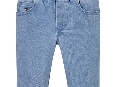 Tommy Hilfiger Denim Medium Micro Global Stripe Denim Pants Sale