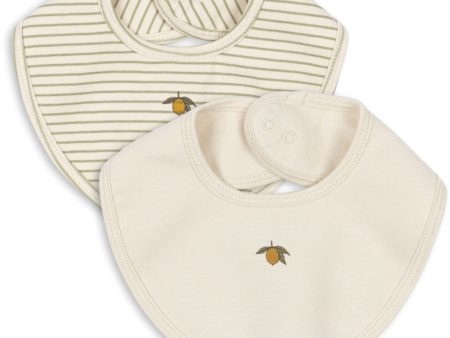 Konges Sløjd Tea Stripe Basic 2 Pack Bib on Sale