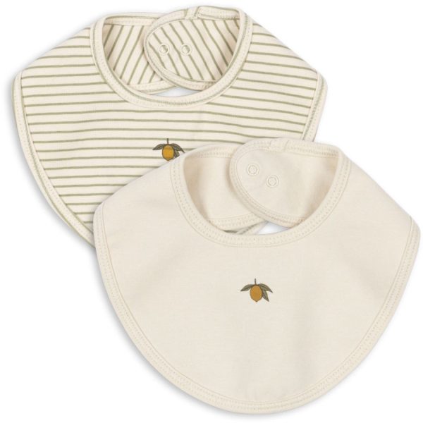 Konges Sløjd Tea Stripe Basic 2 Pack Bib on Sale