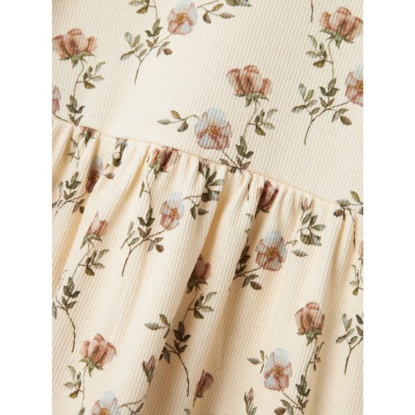 Lil Atelier Turtledove Flower Gavo Eno Dress Discount