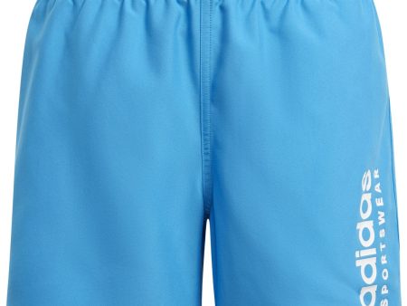 adidas Originals Bright Blue White Ess L Clx Swim Short Sale