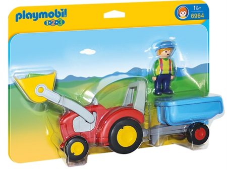 Playmobil® 1.2.3 Tractor with Trailer Discount