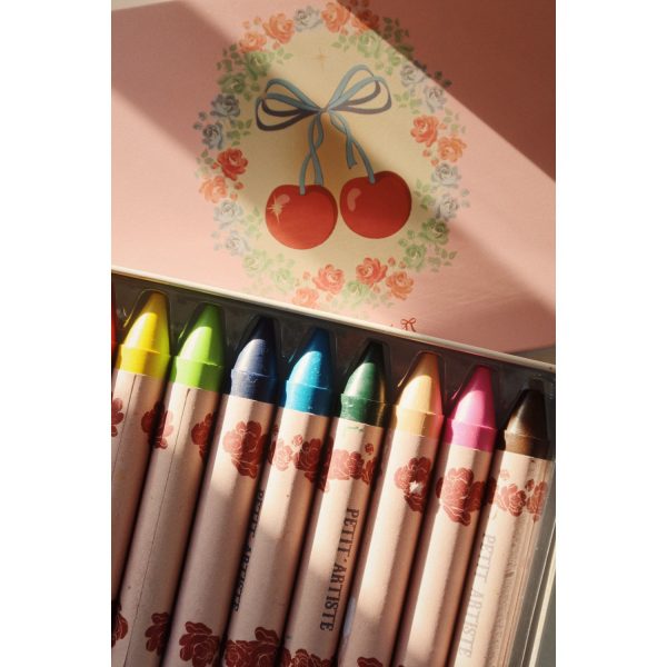 Konges Sløjd Cherry Bow Crayons Bees Wax 10 Pcs Online Hot Sale