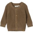 Lil Atelier Sepia Tint Emlen Knit Cardigan Noos Hot on Sale