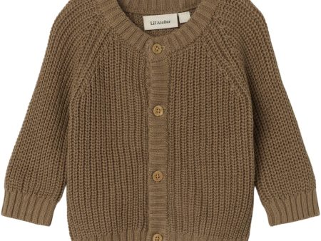 Lil Atelier Sepia Tint Emlen Knit Cardigan Noos Hot on Sale