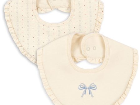 Konges Sløjd Fete De Fleur Seedpearl Basic 2 Pack Frill Bib For Cheap