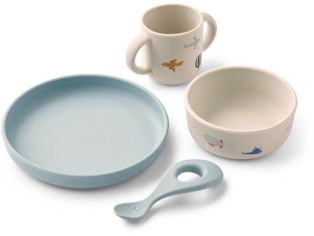 LIEWOOD Aviator   Ecru Vivi Printed Tableware Set Online