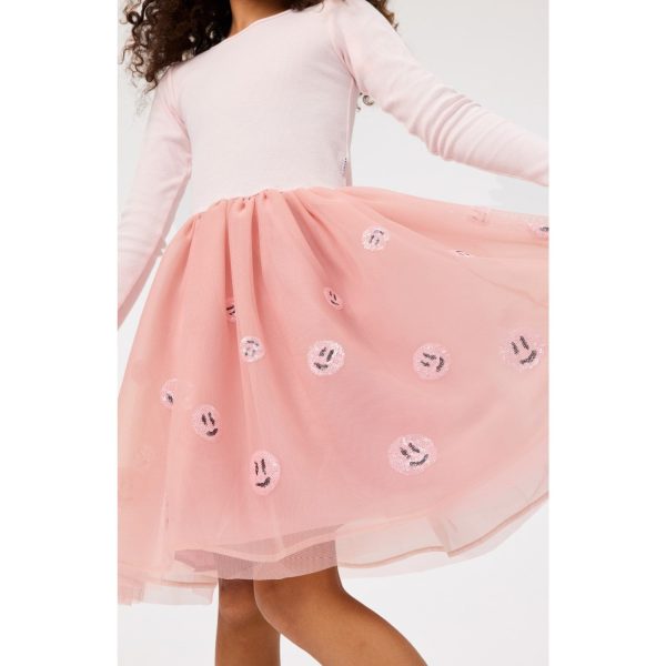 Molo Charlotte Pink Cyrus Dress LS For Discount