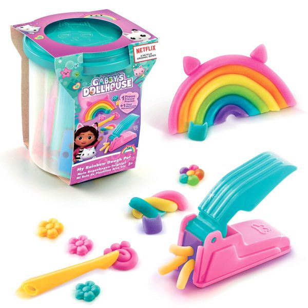 Gabby s Dollhouse My Rainbow Dough Pot Hot on Sale