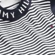 Tommy Hilfiger Branded Rib Slvss Pullover Desert Sky   Ancient White Stripe For Cheap