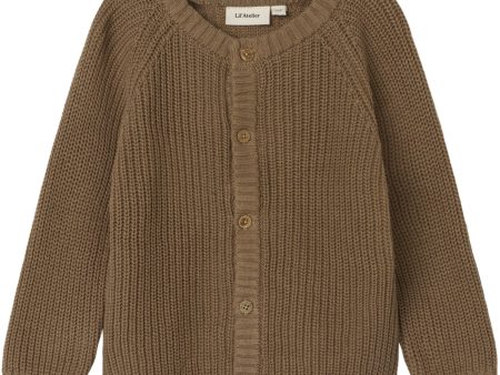 Lil Atelier Sepia Tint Emlen Lin Knit Cardigan Noos Supply