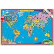 Eeboo Puzzle 100 Pieces - World Map Discount