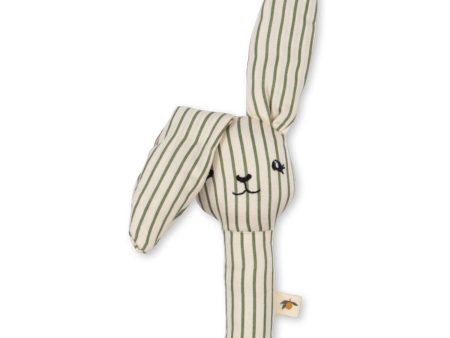 Konges Sløjd Tea Stripe Bunny Hand Rattle Supply