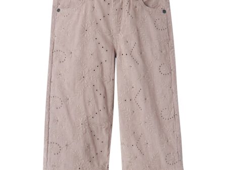 Lil Atelier Etherea Rose Wide Corduroy Bine Pants Online Sale