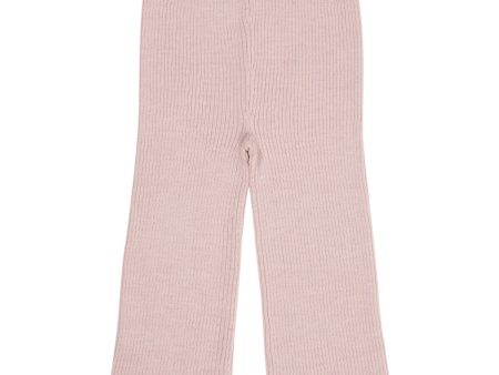 COPENHAGEN COLORS Dusty Rose Merino Wide Rib Pants Sale