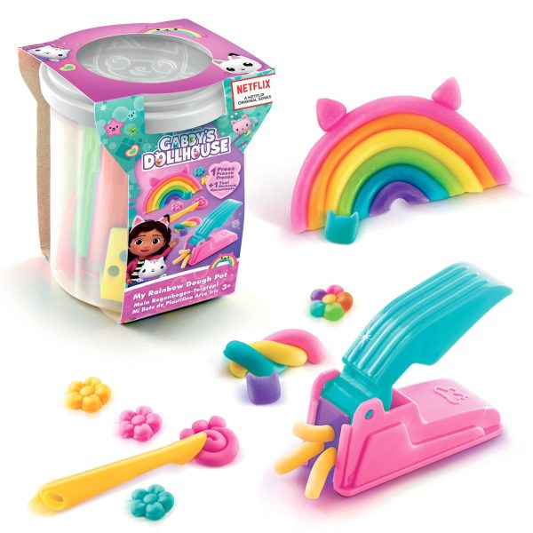 Gabby s Dollhouse My Rainbow Dough Pot Hot on Sale