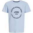 Jack & Jones Junior Chambray Blue Simon T-Shirt Crew Neck Sale