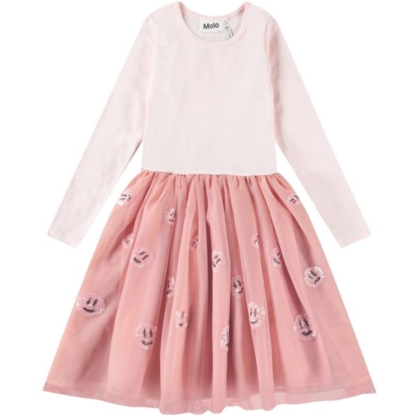 Molo Charlotte Pink Cyrus Dress LS For Discount