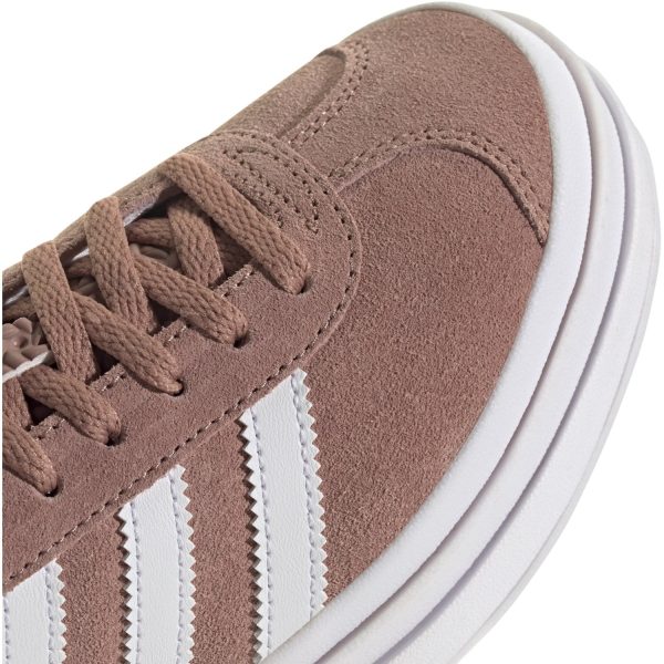 adidas Originals Warm Clay Ftwr White Gold Met. Gazelle Bold J Sneakers Hot on Sale