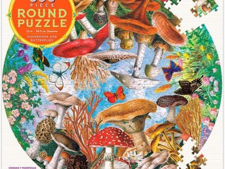 Eeboo Puzzle 500 Pieces - Mushrooms & Butterflies For Sale